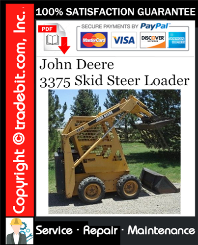 Thumbnail John Deere 3375 Skid Steer Loader Service Repair Manual Download ★ Thumbnail John Deere 3375 Skid Steer Loader Service Repair Manual Download ★