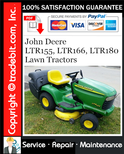 Thumbnail John Deere LTR155, LTR166, LTR180 Lawn Tractors Service Repair Manual Download ★ Thumbnail John Deere LTR155, LTR166, LTR180 Lawn Tractors Service Repair Manual Download ★