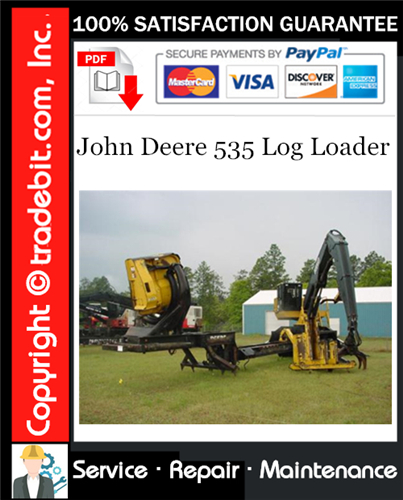 Thumbnail John Deere 535 Log Loader Service Repair Manual Download ★ Thumbnail John Deere 535 Log Loader Service Repair Manual Download ★