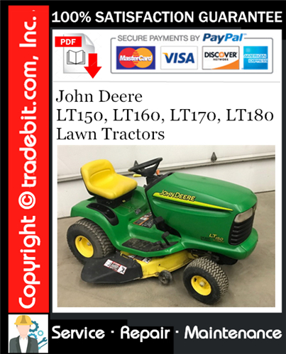 Thumbnail John Deere LT150, LT160, LT170, LT180 Lawn Tractors Service Repair Manual Download ★ Thumbnail John Deere LT150, LT160, LT170, LT180 Lawn Tractors Service Repair Manual Download ★