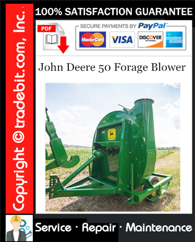 Thumbnail John Deere 50 Forage Blower Service Repair Manual Download ★