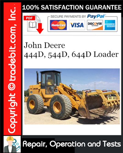 Thumbnail John Deere 444D, 544D, 644D Loader Repair, Operation and Tests Technical Manual Download ★