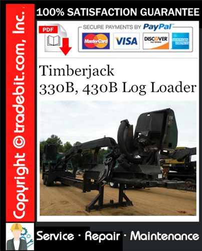 Thumbnail Timberjack 330B, 430B Log Loader Service Repair Manual Download ★