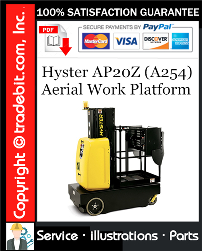 Thumbnail Hyster AP20Z (A254) Aerial Work Platform Parts Manual Download ★