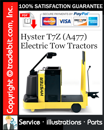 Thumbnail Hyster T7Z (A477) Electric Tow Tractors Parts Manual Download ★