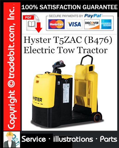 Thumbnail Hyster T5ZAC (B476) Electric Tow Tractor Parts Manual Download ★ Thumbnail Hyster T5ZAC (B476) Electric Tow Tractor Parts Manual Download ★