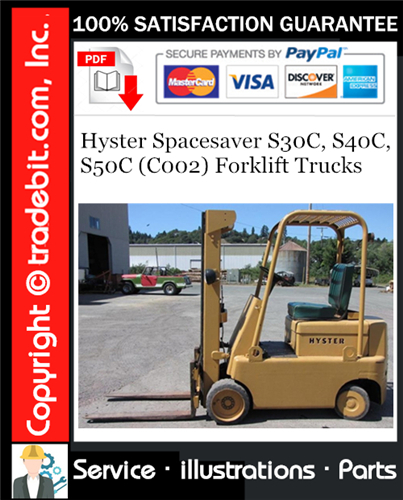 Thumbnail Hyster Spacesaver S30C, S40C, S50C (C002) Forklift Trucks Parts Manual Download ★ Thumbnail Hyster Spacesaver S30C, S40C, S50C (C002) Forklift Trucks Parts Manual Download ★