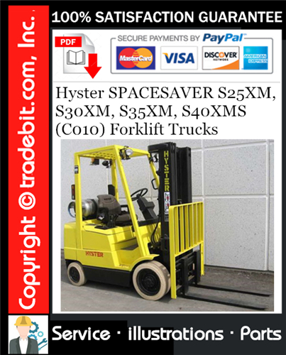 Thumbnail Hyster SPACESAVER S25XM, S30XM, S35XM, S40XMS (C010) Forklift Trucks Parts Manual Download ★ Thumbnail Hyster SPACESAVER S25XM, S30XM, S35XM, S40XMS (C010) Forklift Trucks Parts Manual Download ★