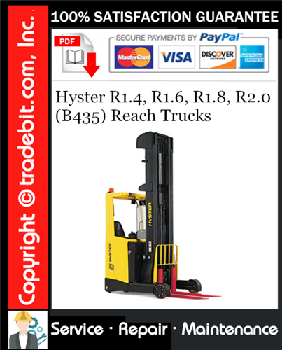 Thumbnail Hyster R1.4, R1.6, R1.8, R2.0 (B435) Reach Trucks Service Repair Manual Download ★