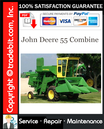 Product picture John Deere 55 Combine Service Repair Manual Download ★