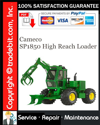 Product picture Cameco SP1850 High Reach Loader Service Repair Manual Download ★
