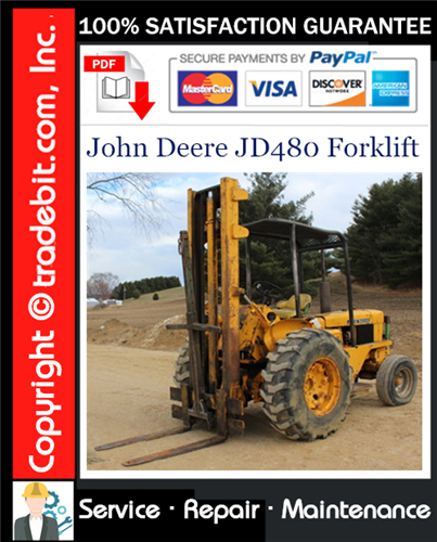 Product picture John Deere JD480 Forklift Service Repair Manual Download ★
