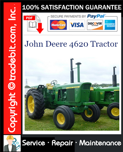 Product picture John Deere 4620 Tractor Service Repair Manual Download ★