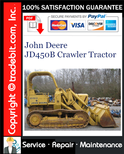 Product picture John Deere JD450B Crawler Tractor Service Repair Manual Download ★