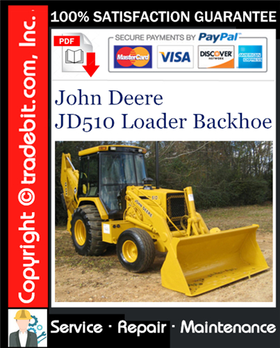 Product picture John Deere JD510 Loader Backhoe Service Repair Manual Download ★