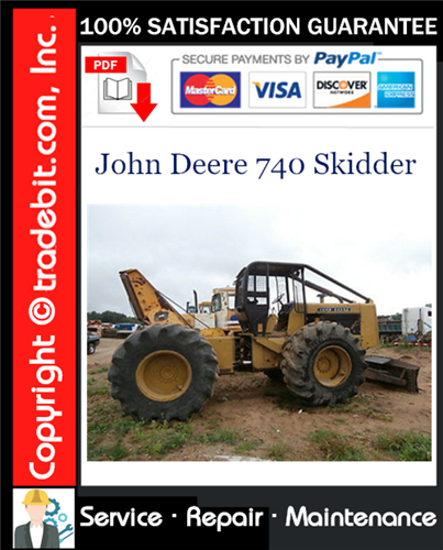 Product picture John Deere 740 Skidder Service Repair Manual Download ★
