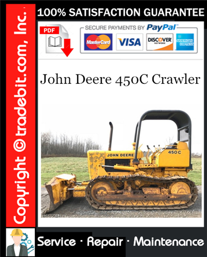 Product picture John Deere 450C Crawler Service Repair Manual Download ★