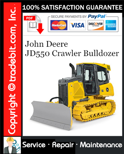 Product picture John Deere JD550 Crawler Bulldozer Service Repair Manual Download ★