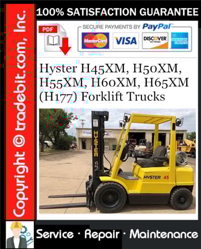 Product picture Hyster H45XM, H50XM, H55XM, H60XM, H65XM (H177) Forklift Trucks Service Repair Manual Download ★