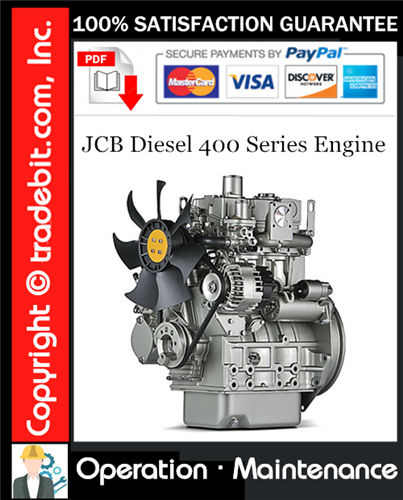 Product picture JCB Diesel 400 Series Engine Operation & Maintenance Manual Download ★