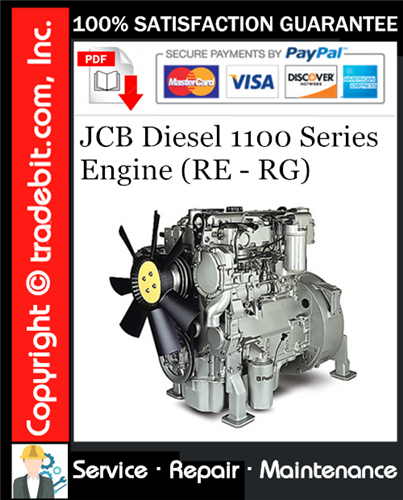 Product picture JCB Diesel 1100 Series Engine (RE - RG) Service Repair Manual Download ★
