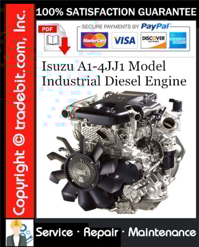 Product picture Isuzu A1-4JJ1 Model Industrial Diesel Engine Service Repair Manual Download ★