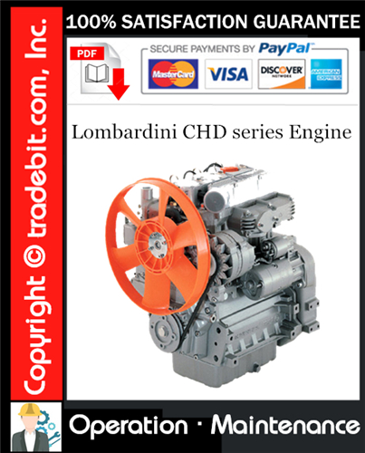 Product picture Lombardini CHD series Engine Operation & Maintenance Manual Download ★