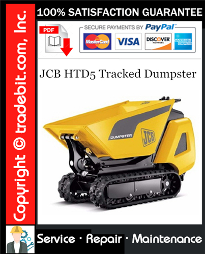 Product picture JCB HTD5 Tracked Dumpster Service Repair Manual Download ★