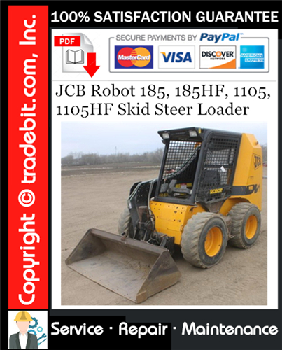 Product picture JCB Robot 185, 185HF, 1105, 1105HF Skid Steer Loader Service Repair Manual Download ★