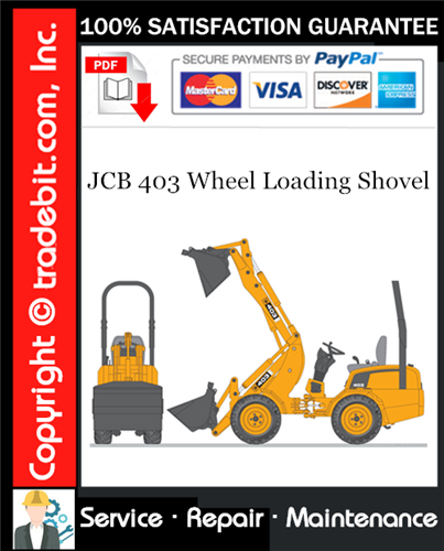 Product picture JCB 403 Wheel Loading Shovel Service Repair Manual Download ★