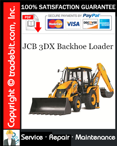 Product picture JCB 3DX Backhoe Loader Service Repair Manual Download ★