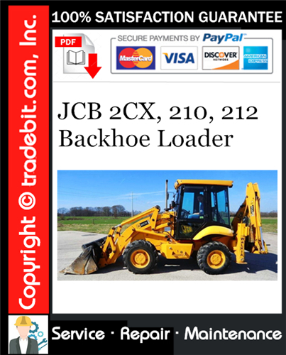 Product picture JCB 2CX, 210, 212 Backhoe Loader Service Repair Manual Download ★