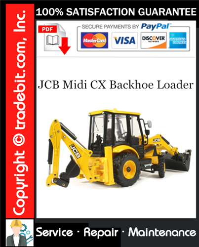 Product picture JCB Midi CX Backhoe Loader Service Repair Manual Download ★
