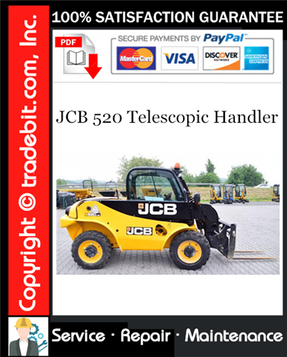 Product picture JCB 520 Telescopic Handler Service Repair Manual Download ★