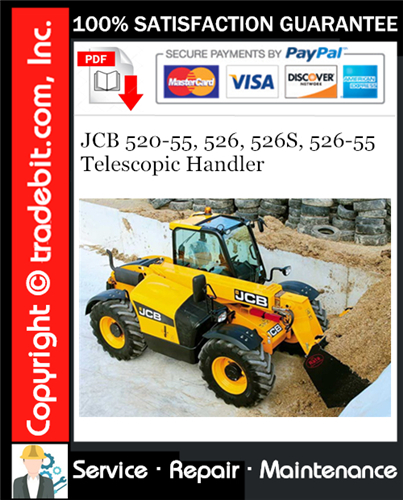 Product picture JCB 520-55, 526, 526S, 526-55 Telescopic Handler Service Repair Manual Download ★