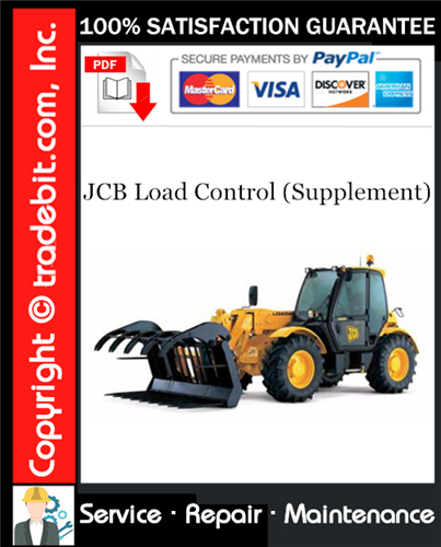 Product picture JCB Load Control (Supplement) Service Manual Download ★