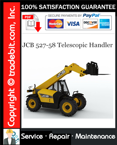 Product picture JCB 527-58 Telescopic Handler Service Repair Manual Download ★