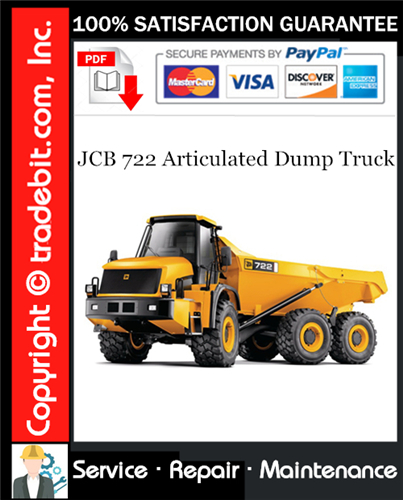 Product picture JCB 722 Articulated Dump Truck Service Repair Manual Download ★
