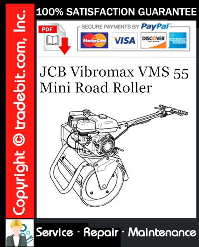 Product picture JCB Vibromax VMS 55 Mini Road Roller Service Repair Manual Download ★