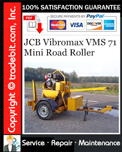 Product picture JCB Vibromax VMS 71 Mini Road Roller Service Repair Manual Download ★