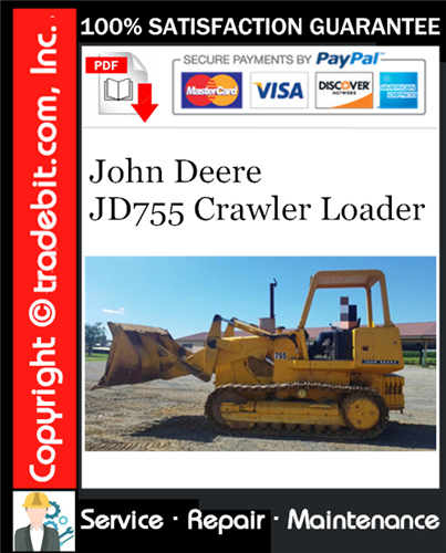 Product picture John Deere JD755 Crawler Loader Service Repair Manual Download ★
