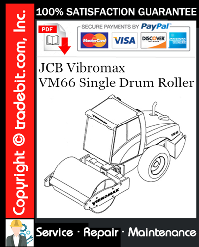 Product picture JCB Vibromax VM66 Single Drum Roller Service Repair Manual Download ★