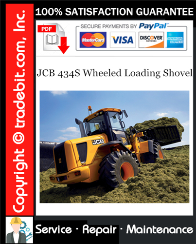 Product picture JCB 434S Wheeled Loading Shovel Service Repair Manual Download ★