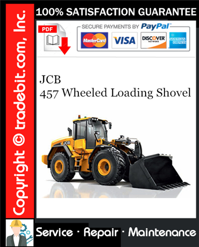 Product picture JCB 457 Wheeled Loading Shovel Service Repair Manual Download ★
