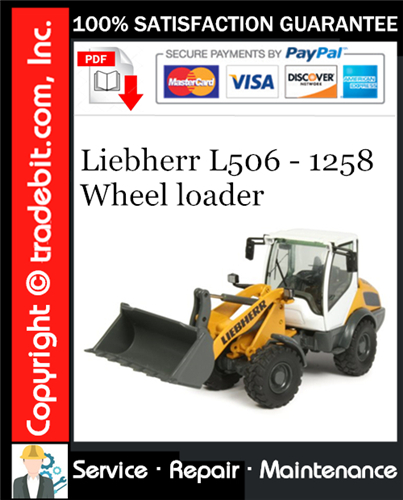 Product picture Liebherr L506 - 1258 Wheel loader Service Repair Manual Download ★