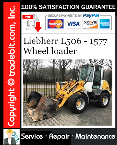 Product picture Liebherr L506 - 1577 Wheel loader Service Repair Manual Download ★
