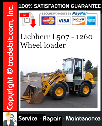 Product picture Liebherr L507 - 1260 Wheel loader Service Repair Manual Download ★