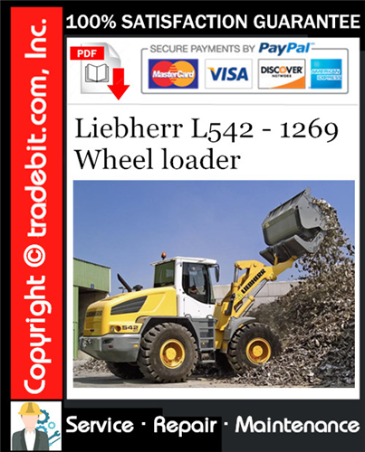 Product picture Liebherr L542 - 1269 Wheel loader Service Repair Manual Download ★