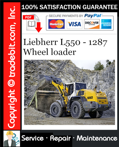 Product picture Liebherr L550 - 1287 Wheel loader Service Repair Manual Download ★