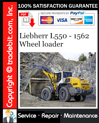 Product picture Liebherr L550 - 1562 Wheel loader Service Repair Manual Download ★